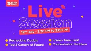 Youtube Live | Top 5 Careers of the Future | Rechecking Doubts | Concentration Problem