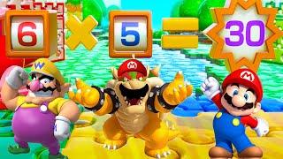 Super Mario Party MiniGames - Mario Vs Luigi Vs Yoshi Vs Waluigi (Master Cpu)