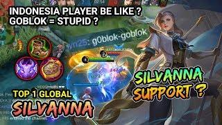 SILVANNA SUPPORT BUILD IS GOOD ?! TOP 1 Global Silvanna S o s H Silvanna Gameplay - Mobile Legends