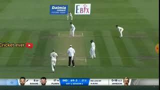 jimminson's Bouncer hits on Ajinkya Rahane's helmet || india vs Newzeeland  #cricketever #indiavsne