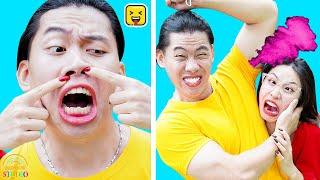 FUNNY COUPLE PRANKS! Simple DIY Pranks in Relationship & Friends By RAINBOW STUDIO