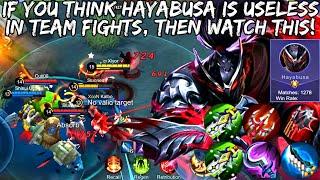 If You Think Hayabusa Is Useless In Teamfights, Then Watch This Gameplay! | Mobile Legends