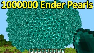 Thowing 1,000,000 Ender Pearls at the Same Time!