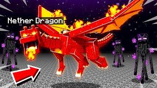 I TAMED a SECRET NETHER DRAGON in MINECRAFT NETHER DIMENSION!