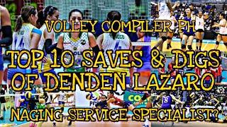 TOP 10 BEST SAVES OF DENDEN LAZARO | SERVICE SPECIALIST ? | BUWIS BUHAY IN UAAP AND PSL | PANCAKE