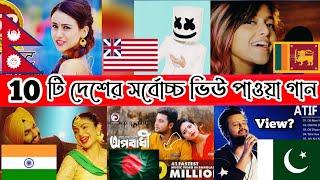 Top 10 Country Most viewed song । world most viewed song on youtube