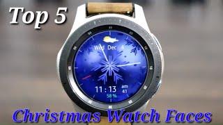 Top 5 Free Galaxy Watch/Galaxy Watch Active 2 Christmas Watch Face