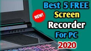 Top 5 Best FREE SCREEN RECORDING Software (2020) for PC windows | free screen recorder for pc hindi