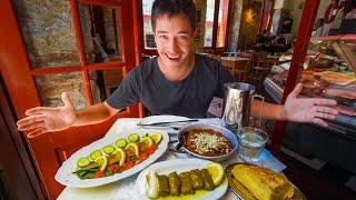 Cretan Food!! ULTIMATE GREEK FOOD Tour - Mezedes + SPIT MEAT (Kontosouvli) Street Food in Athens!