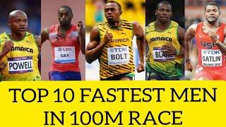 Top 10 Fastest Men In 100M Race | World Top Sprinters | Olympics | Ussain Bolt | Infinity Guide