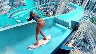 Top 10 Extreme Water Slides Pretty Girl Amusement Fun Crazy Speed Waterslides Aqua Park Egypt Hotel