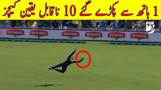 Top 10 One Handed Catches Ever In Cricket History || World TV - Updated 2019