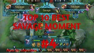 Mobile Legend | TOP 10 BEST SAVAGE MOMENT | From My Subscriber | Episode 4