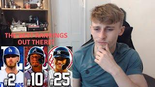 British Guy Reacts to Ranking The Top 50 Current Players in the MLB