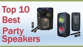 Party Speakers!! Top 10 Best Party Speakers Reviews 2020