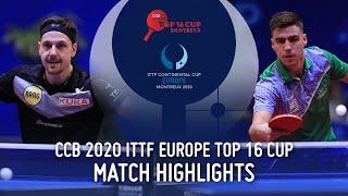 Timo Boll vs Darko Jorgic | 2020 Europe Top 16 Cup Highlights (Final)