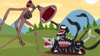 SIREN HEAD Vs Venom Shark Tank - Tank Animation Siren Head Cartoon