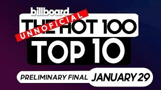 End-Week Predictions! Billboard Hot 100 Top 10 (January 29th, 2022)