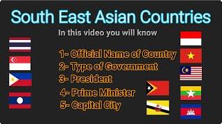 President & Prime Minister II Top Southeast Asian Countries II Who Is Who II Global Reach