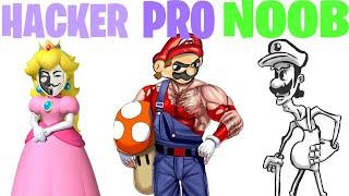 PRO vs NOOB vs HACKER - Mario Party Top 100 Minigames