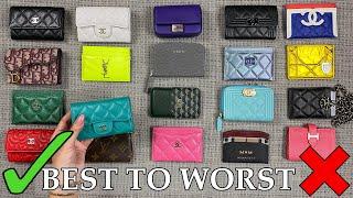 BEST to WORST | Ranking & Reviewing ALL my Luxury Cardholders - ft. Chanel, LV, YSL, Dior