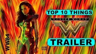 Top 10 Things You Missed in Wonder Woman 1984 Trailer | Hindi