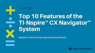 Webinar: Top 10 Features of the TI Nspire™ CX Navigator™ System