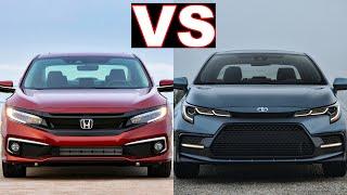 Toyota Corolla vs Honda Civic (2021) Top 2 choices for everyday commuting! (review) civic, corolla.