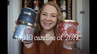 TOP 10 BATH & BODY WORKS CANDLES OF 2019 | WITH 3 HONORABLE MENTIONS