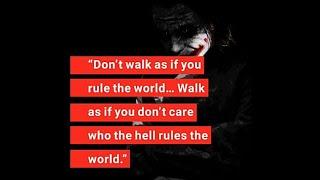 Top 10 Ultimate Joker Quotes #2 || Top 10 powerful attitude Quotes || Power Quotes || badass Quotes