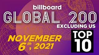 Early Release! Billboard Global 200 Excl. US Top 10 Singles  (November 6th, 2021) Countdown