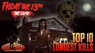 TOP 10 LONGEST KILLS | Friday The 13th: The Game | #StayHome #WithMe