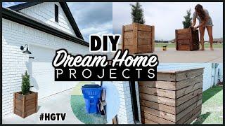 OUTDOOR MAKEOVER ON A BUDGET | DIY MODERN FARMHOUSE UPDATES | DREAM HOME 2020