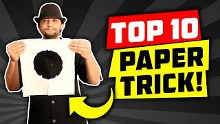 10 BEST Paper Magic Tricks 