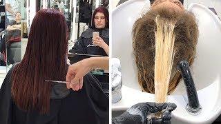 10+ Elegant Haircut and Color Transformation For Women | Top Trending Short Hairstyle Compilation