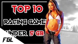 Top 10 Racing Games Under 5 GB Download Size for Low End PCs | 64 - 512 MB VRAM | Intel HD Graphics