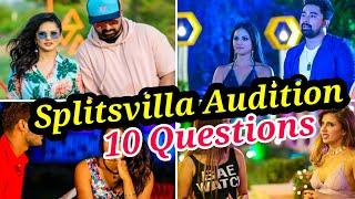 TOP 10 QUESTIONS ASKED IN SPLITSVILLA AUDITIONS | AAHANA SHARMA, MIESHA IYER  & ASHISH AUDITIONS