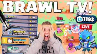 IK BEN LIVE OP BRAWL TV + LEON IN DE TOP 10!!