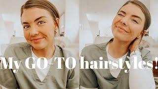 My Favorite Go-To Hairstyles for CNAs, NURSING STUDENTS & NURSES! (& suggestions) | Ashley Taylor