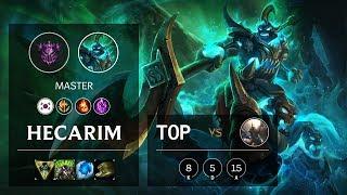 Hecarim Top vs Pantheon - KR Master Patch 10.3