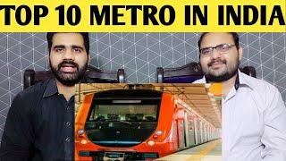 Top 10 Biggest Metro Rail In India | Largest Metro System Line In India | pakistani Reaction
