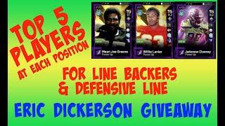 TOP 5 PLAYERS AT EACH POSITION FOR LINE BACKERS AND DEFENSIVE LINE MADDEN 20 ULTIMATE TEAM MUT