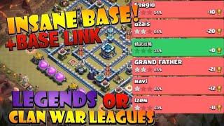 INSANE CWL TH13 BASE with Base Link! TH13 Clan War League Base or TH13 Legend League Base!