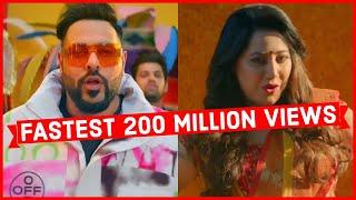 Top 20 Fastest Indian Songs to Reach 200 Million Views on Youtube | New Song : Genda Phool - Badshah