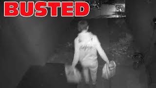 Amazon Delivery Driver Caught Stealing Packages By Home Security Camera In San Diego!