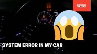 System error in honda city 2020 top model