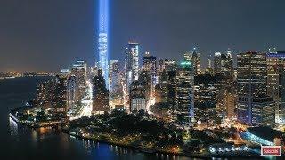 New York City Skyline at Night Screensaver NY Skyline Aerial Landscapes Drone Video Live