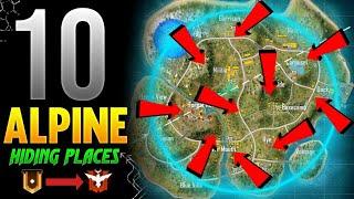 TOP 10 HIDDEN PLACE IN NEW ALPINE MAP || GARENA FREE FIRE @Total Gaming GOLD TO GRANDMASTER 