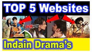 TOP 5 Websites for Indian Drama's How to download Indian Drama's as Episode Wise/ by TECH JUST 4 YOU