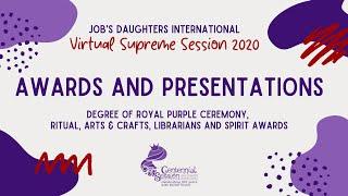 Awards and Presentations - Supreme Session 2020